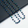 Blue Shimmer Bead Necklace
