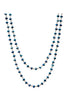 Blue Shimmer Bead Necklace