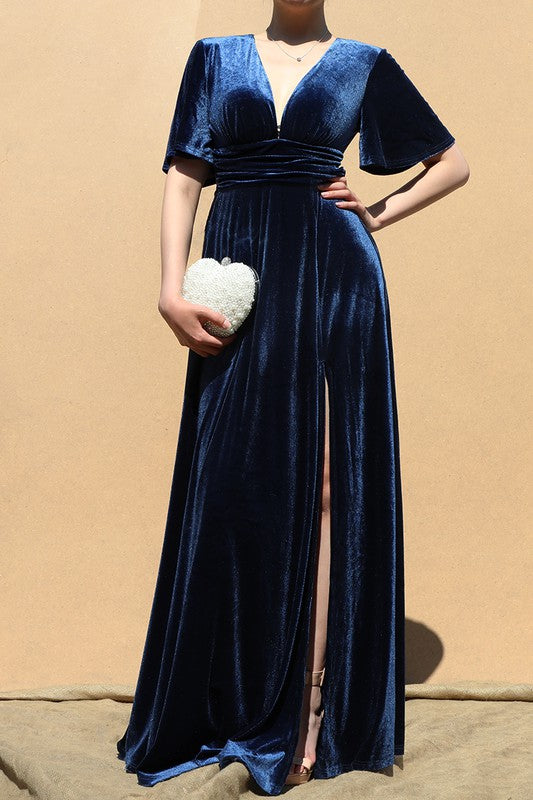 Midnight Blues Maxi Dress