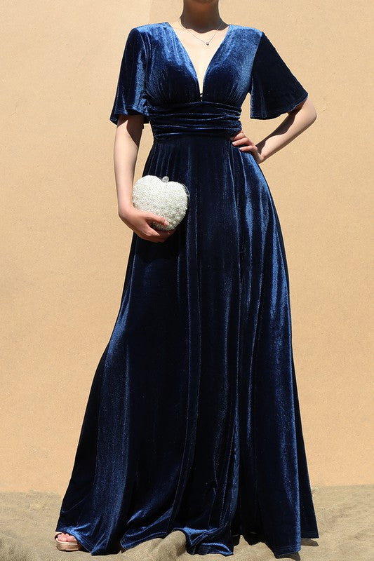 Midnight Blues Maxi Dress