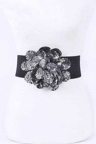 Lana Adjustable Skinny Bow Belt: Black