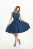 Classic Navy Swing Dress