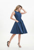 Classic Navy Swing Dress