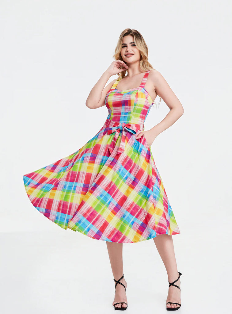 Rainbow Plaid Jubilee Dress