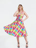 Rainbow Plaid Jubilee Dress