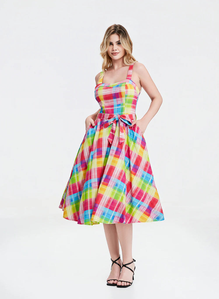 Rainbow Plaid Jubilee Dress