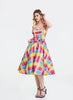 Rainbow Plaid Jubilee Dress