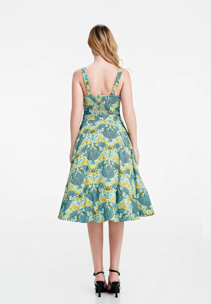 Sunlit Stingray Swing Dress