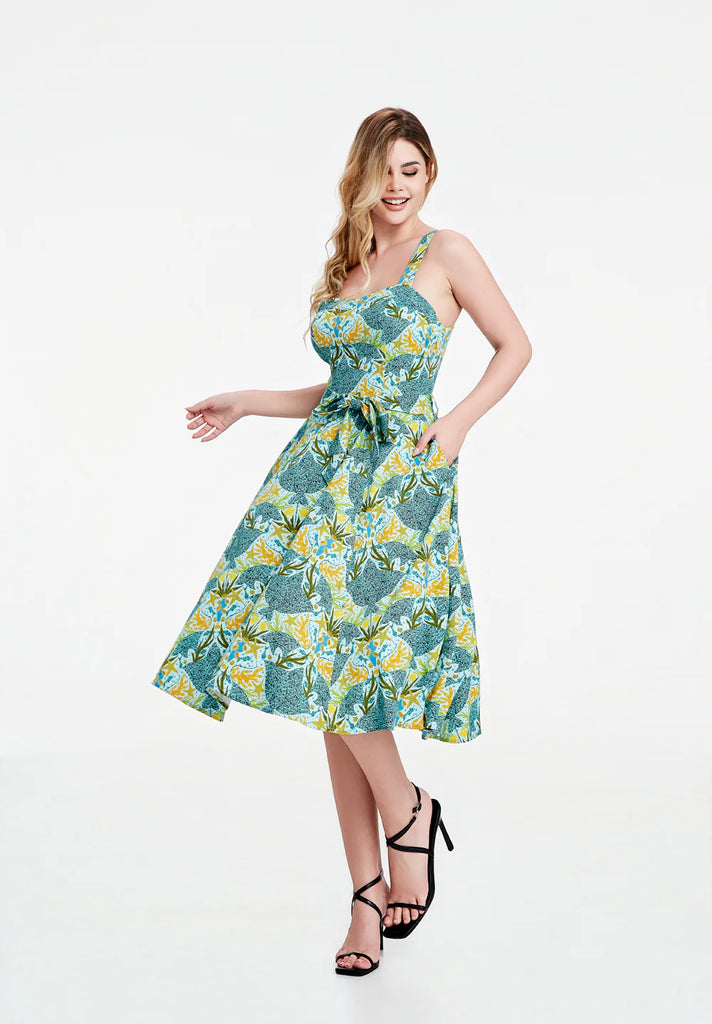 Sunlit Stingray Swing Dress