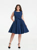 Classic Navy Swing Dress