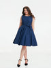 Classic Navy Swing Dress