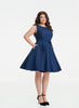 Classic Navy Swing Dress