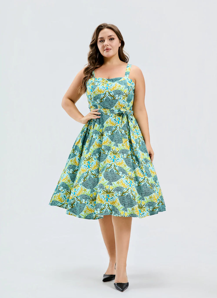 Sunlit Stingray Swing Dress