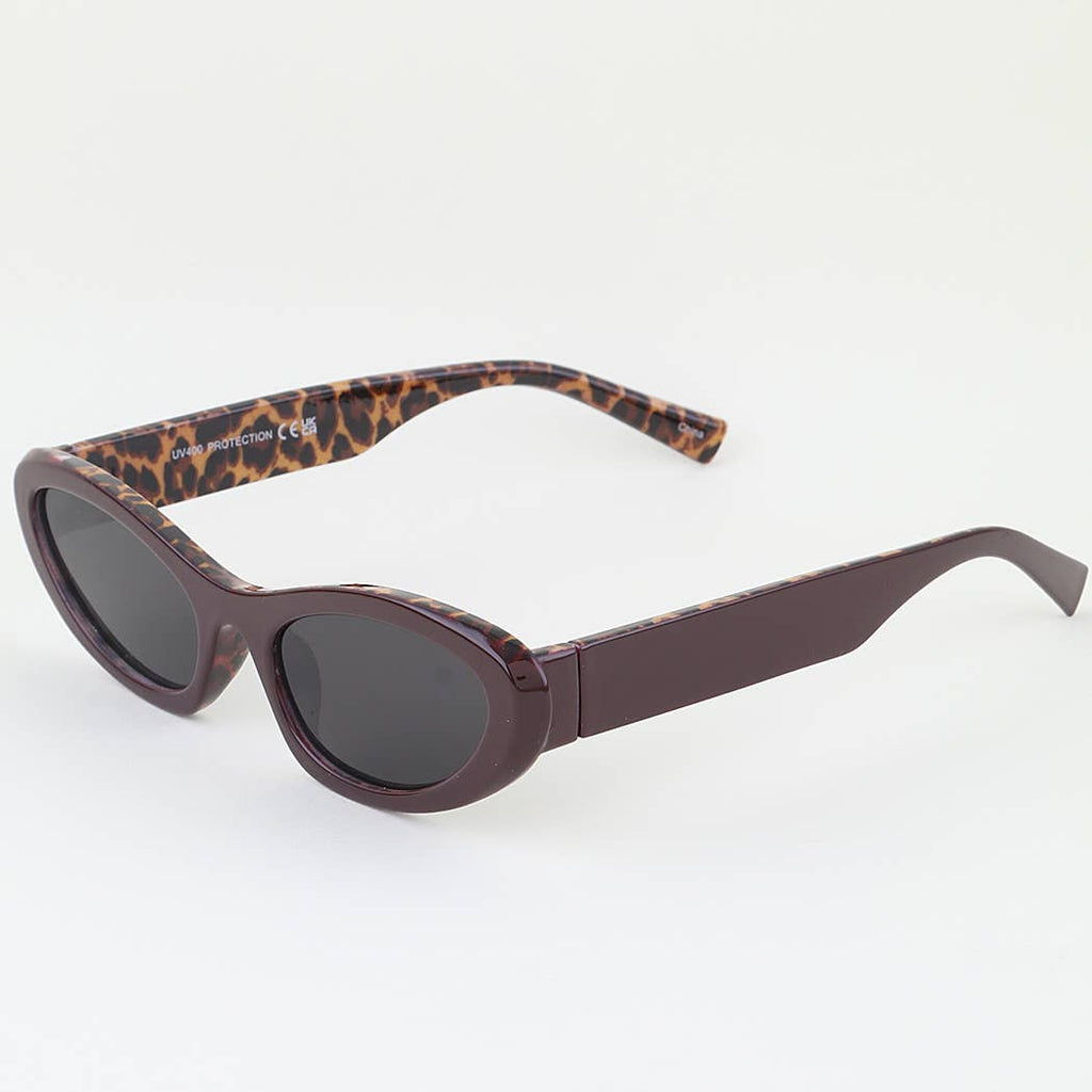 Two Toned Leopard Spy Sunglasses