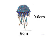 Jellyfish Rhinestone Brooch