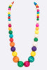 Colouful Wood Bead Necklace