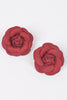 Sueded Rose Earrings