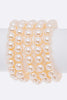 Paris Pearl & Rose Bracelet: Ivory