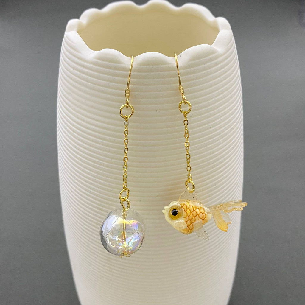 Goldfish & Bowl Earrings