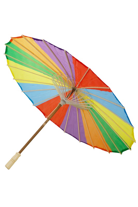 ouzer vibes pala shoulder rainbowカラー Rainbow Pride Sunshade Umbrella – Doll Factory by Damzels