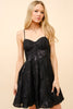 Corset Jaquard Mini Dress