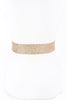 Starburst Circle Belt: Khaki-Gold