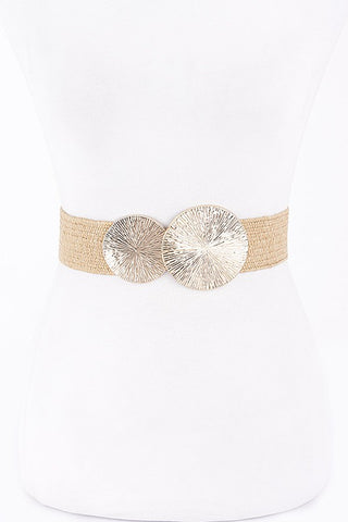 Wide Patent Buckle Belt: Black