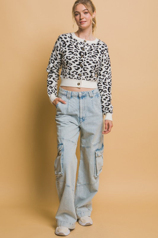 Snow Leopard Cardigan