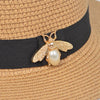 Faux Straw Sun Hat w/ Bee