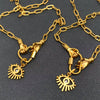 Hands An Heart Charm Gold Plated Necklace