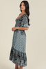 Aegean Sea Flowy Dress