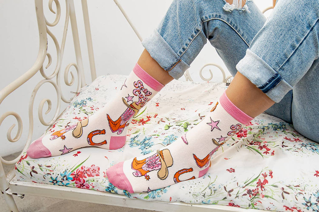 Giddy Up Western Fun Socks