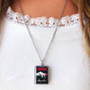 Book Locket Necklace - Dracula - Lingering Hand: Stainless Steel