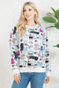 Colorful Cats Fleece Sweatshirt