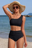 Convertible One- Shoulder Scalloped Bikini