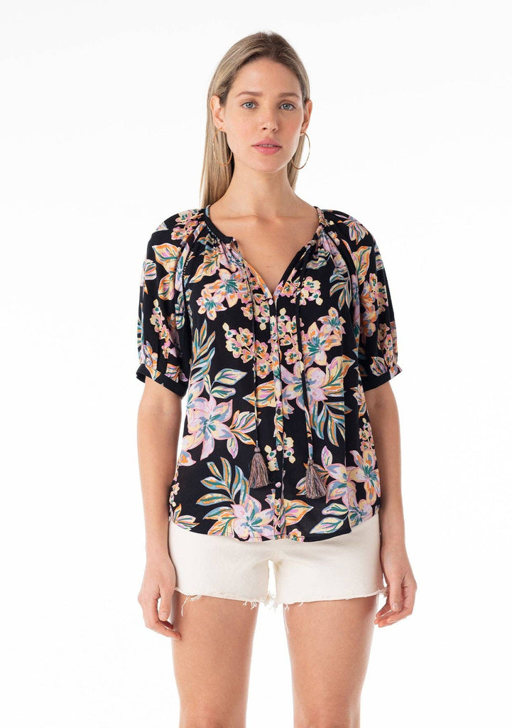 Tropical Night Garden Blouse