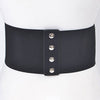 Corset Thick Belt With Red Rose Black