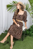 Leopard Tiered Midi Dress