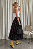 Cherry Flare Midi Skirt