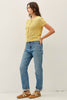 Cotton Crochet Short Sleeve Cardi: Butter