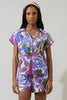 Blue Tropics Light Cotton Top
