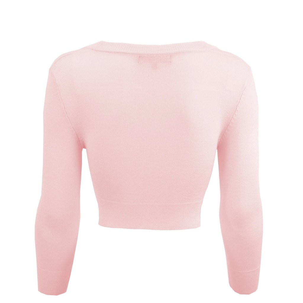 Blush Cropped Cardigan