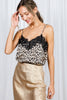 Lace Trim Leopard Camisole