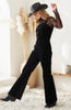 Corduroy Button Down Jumpsuit