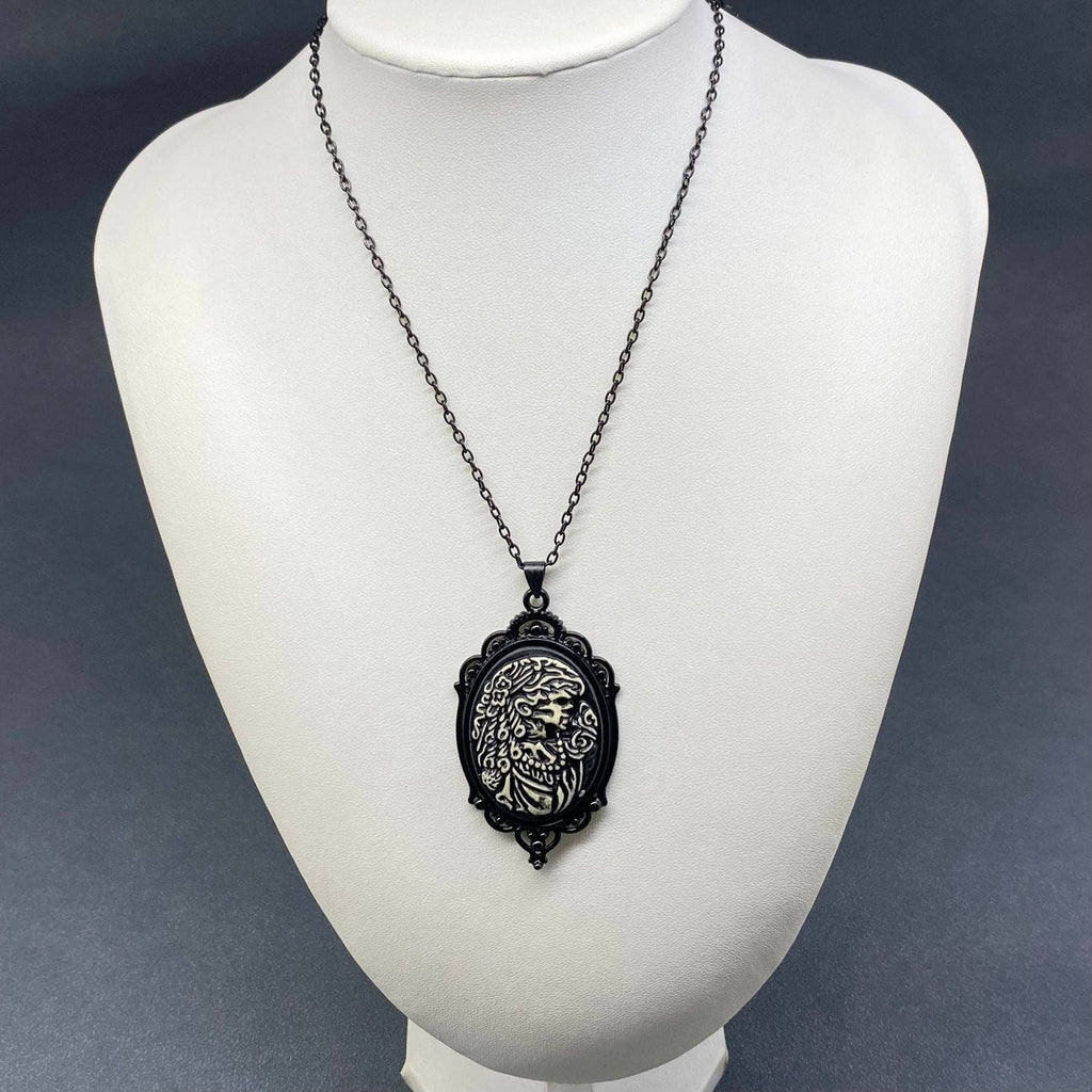 Gothic Rose Pendant Necklace