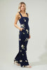 Navy Floral Jumpsuit