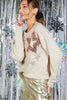Star Sequin Soft Knit Sweater