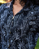 Black Floral Cobweb Boiler Suit