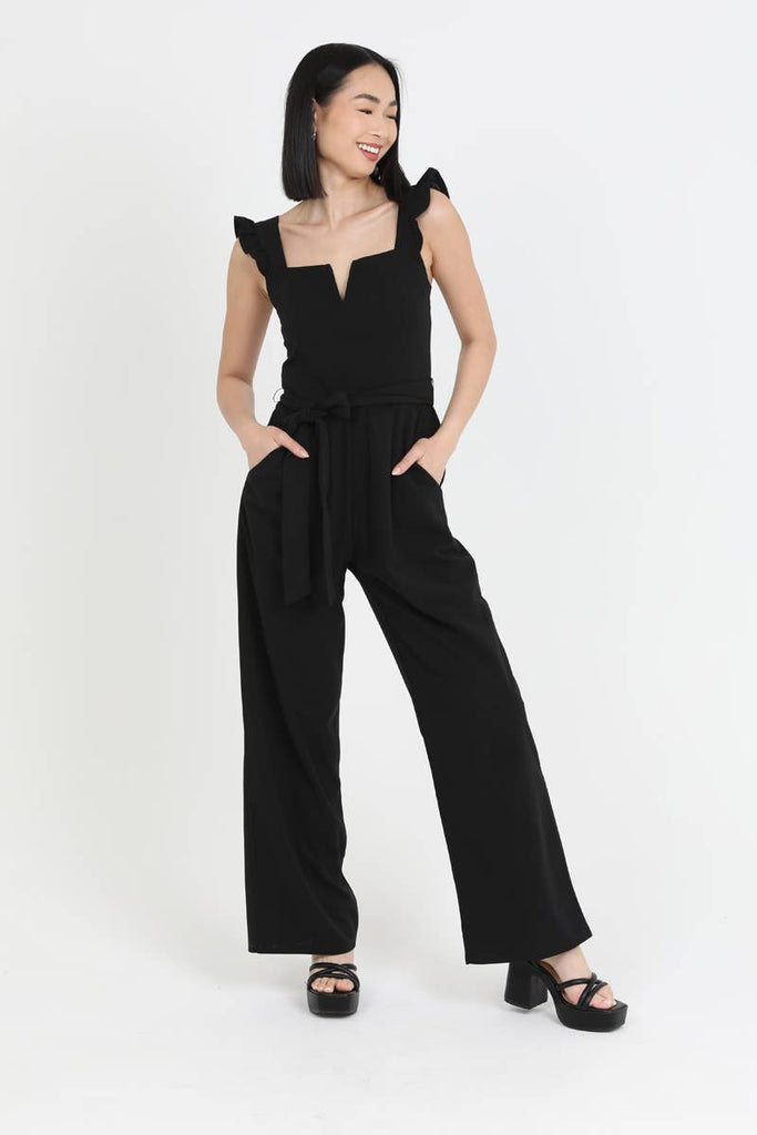 Top Notch Jumpsuit: Black
