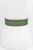 Faux Leather Wide Belt: Camel